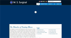 Desktop Screenshot of mssurgical.in